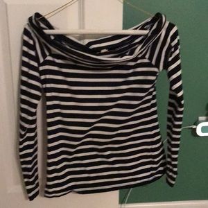 Women’s Striped Off Shoulder Top